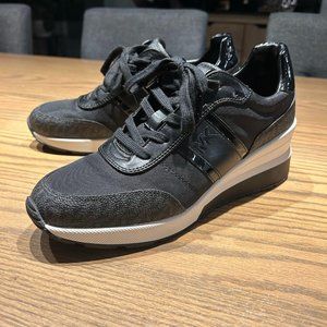 Michael Kors black trainer shoes